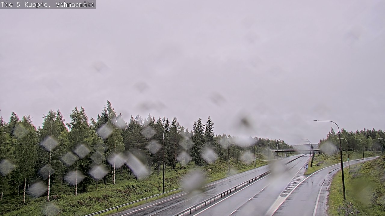 Weather Camera Image Road 5 Kuopio, Vehmasmäki, Kuopio, Pohjois-Savo