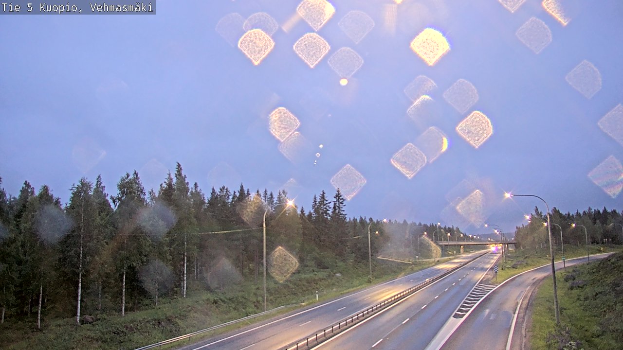 Weather Camera Image Road 5 Kuopio, Vehmasmäki, Kuopio, Pohjois-Savo