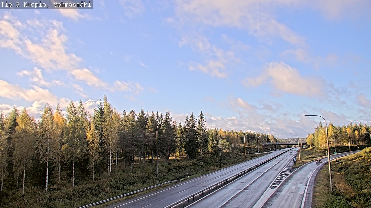 Weather Camera Image Road 5 Kuopio, Vehmasmäki, Kuopio, Pohjois-Savo