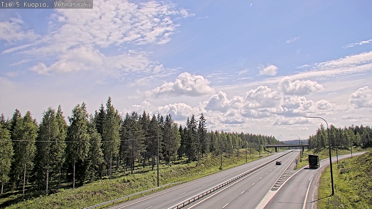 Weather Camera Image Road 5 Kuopio, Vehmasmäki, Kuopio, Pohjois-Savo
