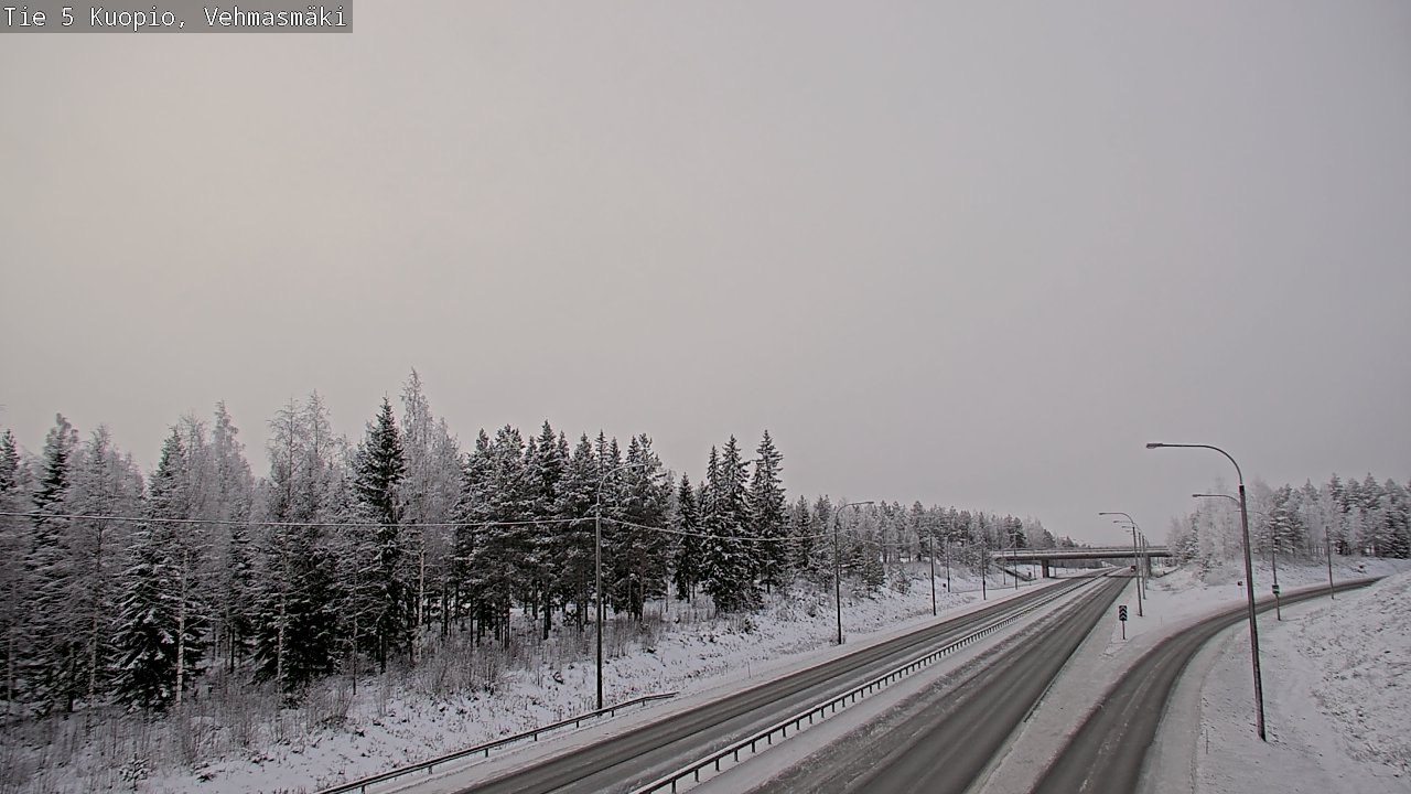 Weather Camera Image Väg 5 Kuopio, Vehmasmäki, Kuopio, Pohjois-Savo