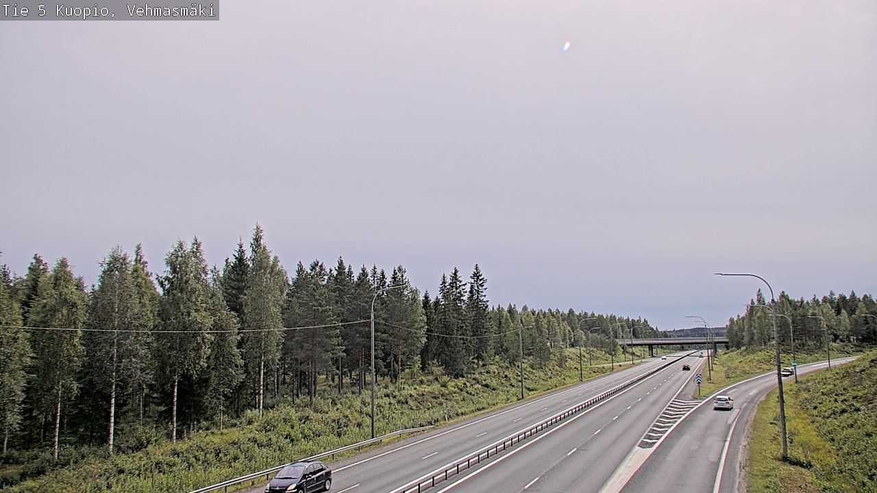 Weather Camera Image Väg 5 Kuopio, Vehmasmäki, Kuopio, Pohjois-Savo