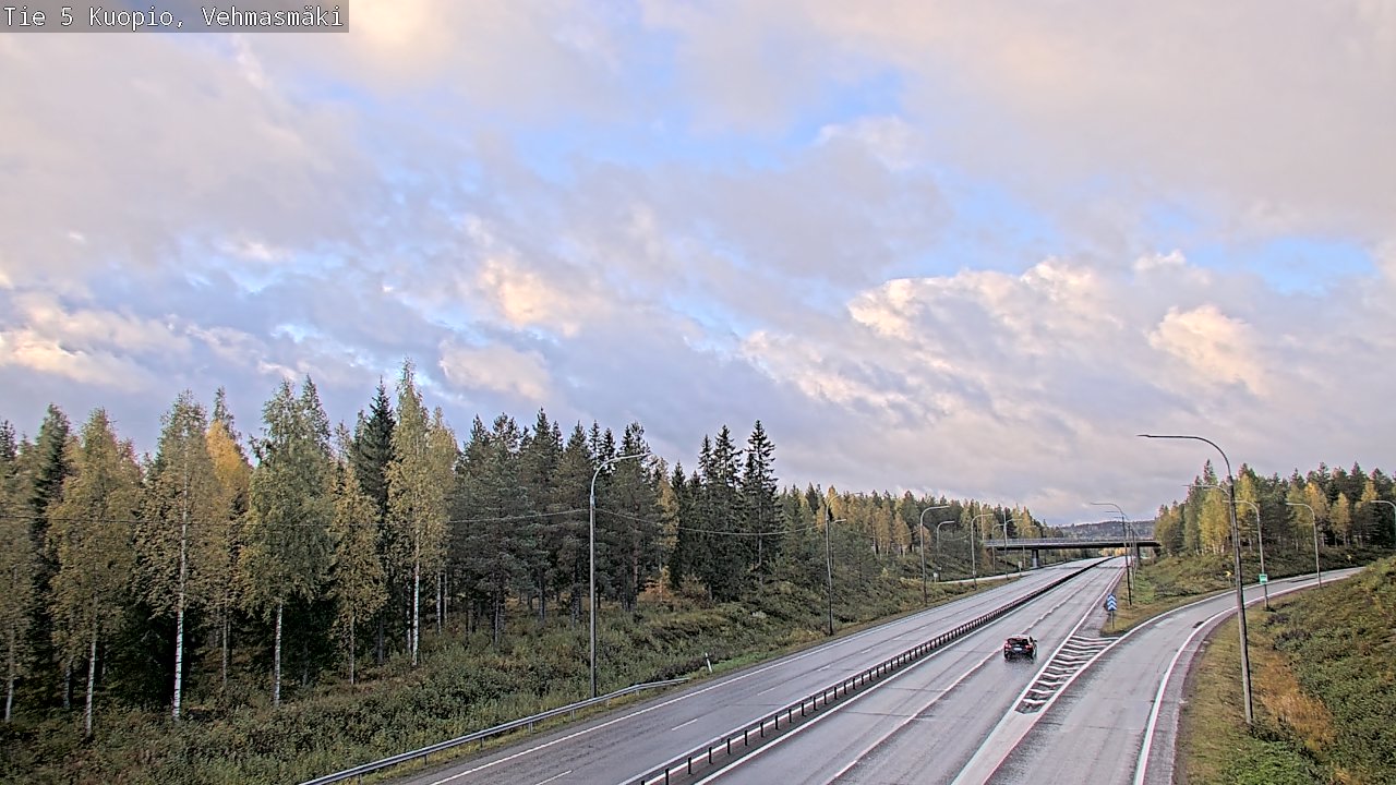 Weather Camera Image Road 5 Kuopio, Vehmasmäki, Kuopio, Pohjois-Savo