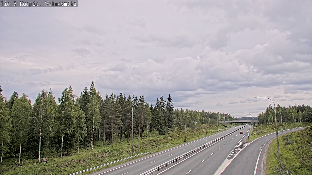 Weather Camera Image Road 5 Kuopio, Vehmasmäki, Kuopio, Pohjois-Savo
