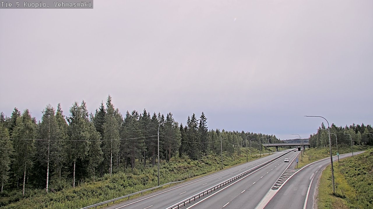 Weather Camera Image Väg 5 Kuopio, Vehmasmäki, Kuopio, Pohjois-Savo