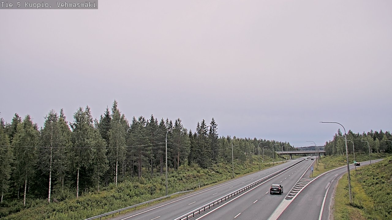 Weather Camera Image Väg 5 Kuopio, Vehmasmäki, Kuopio, Pohjois-Savo