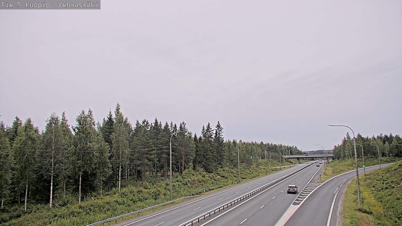Weather Camera Image Road 5 Kuopio, Vehmasmäki, Kuopio, Pohjois-Savo
