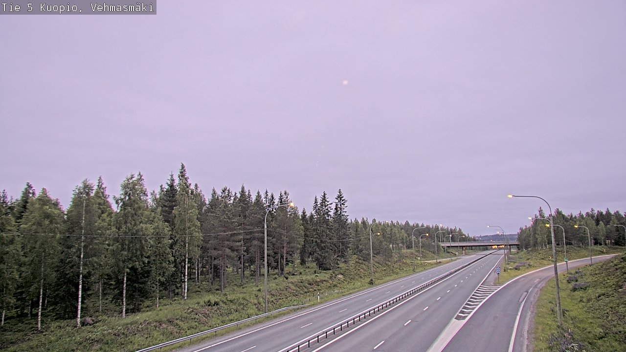 Weather Camera Image Road 5 Kuopio, Vehmasmäki, Kuopio, Pohjois-Savo