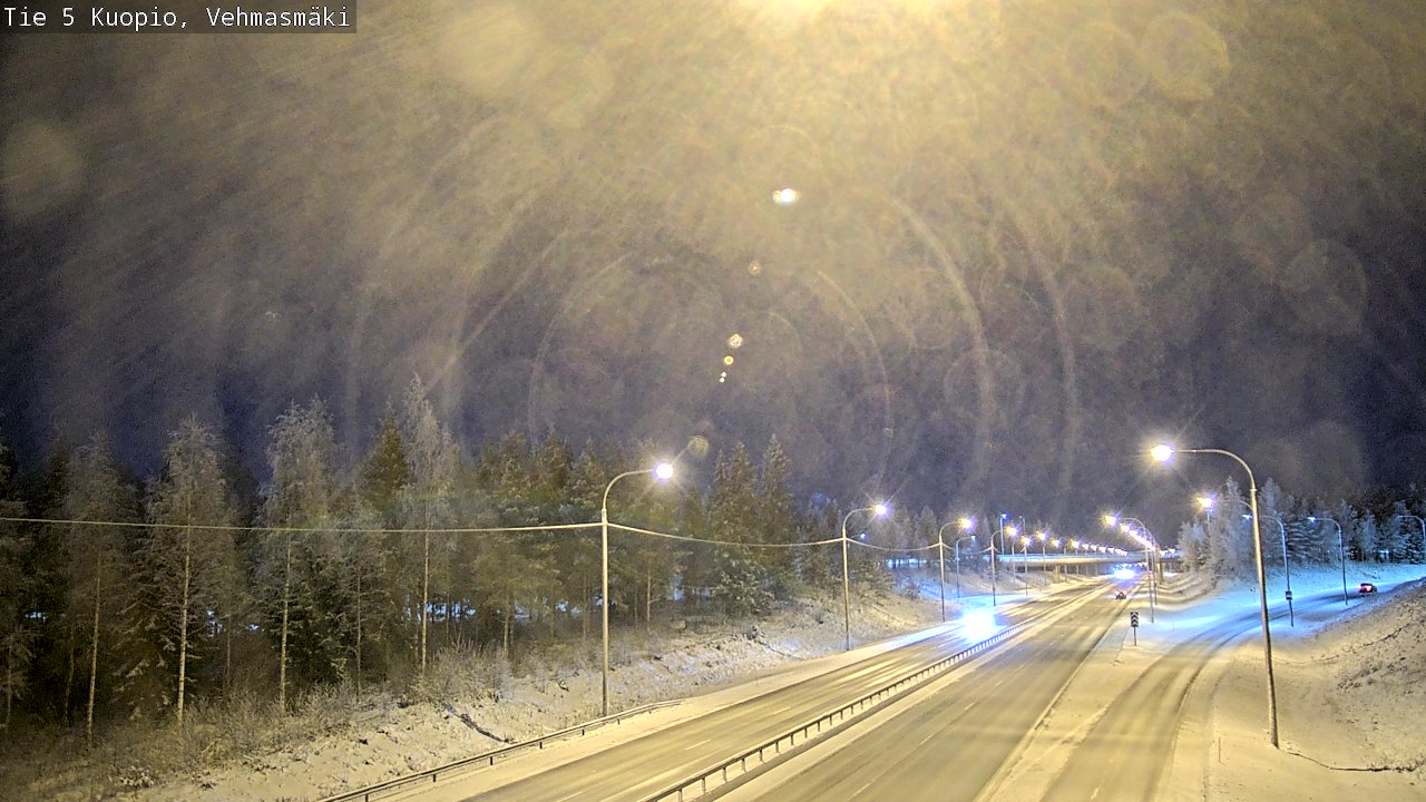 Weather Camera Image Väg 5 Kuopio, Vehmasmäki, Kuopio, Pohjois-Savo