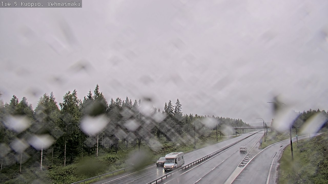 Weather Camera Image Väg 5 Kuopio, Vehmasmäki, Kuopio, Pohjois-Savo
