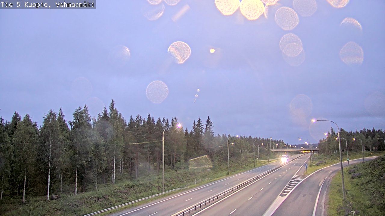 Weather Camera Image Road 5 Kuopio, Vehmasmäki, Kuopio, Pohjois-Savo