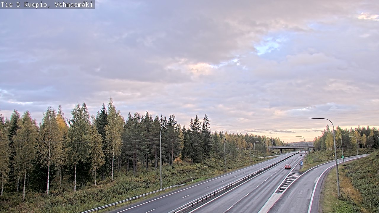 Weather Camera Image Road 5 Kuopio, Vehmasmäki, Kuopio, Pohjois-Savo