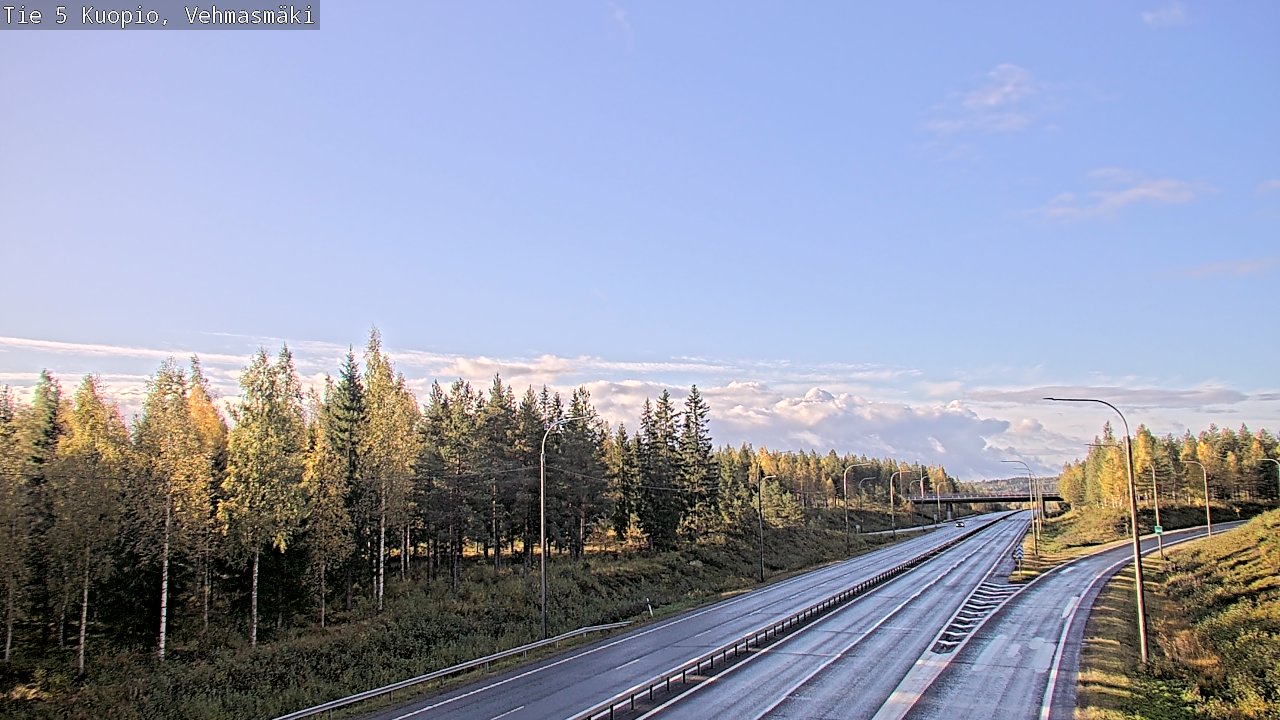 Weather Camera Image Road 5 Kuopio, Vehmasmäki, Kuopio, Pohjois-Savo