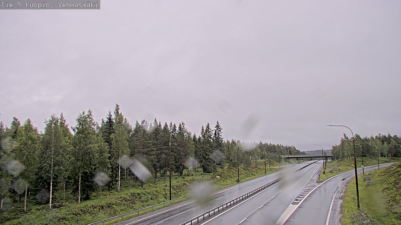 Weather Camera Image Road 5 Kuopio, Vehmasmäki, Kuopio, Pohjois-Savo