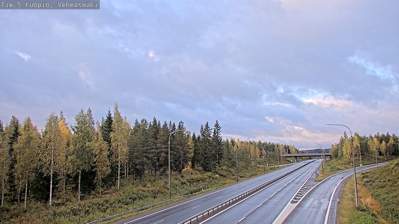 Weather Camera Image Road 5 Kuopio, Vehmasmäki, Kuopio, Pohjois-Savo