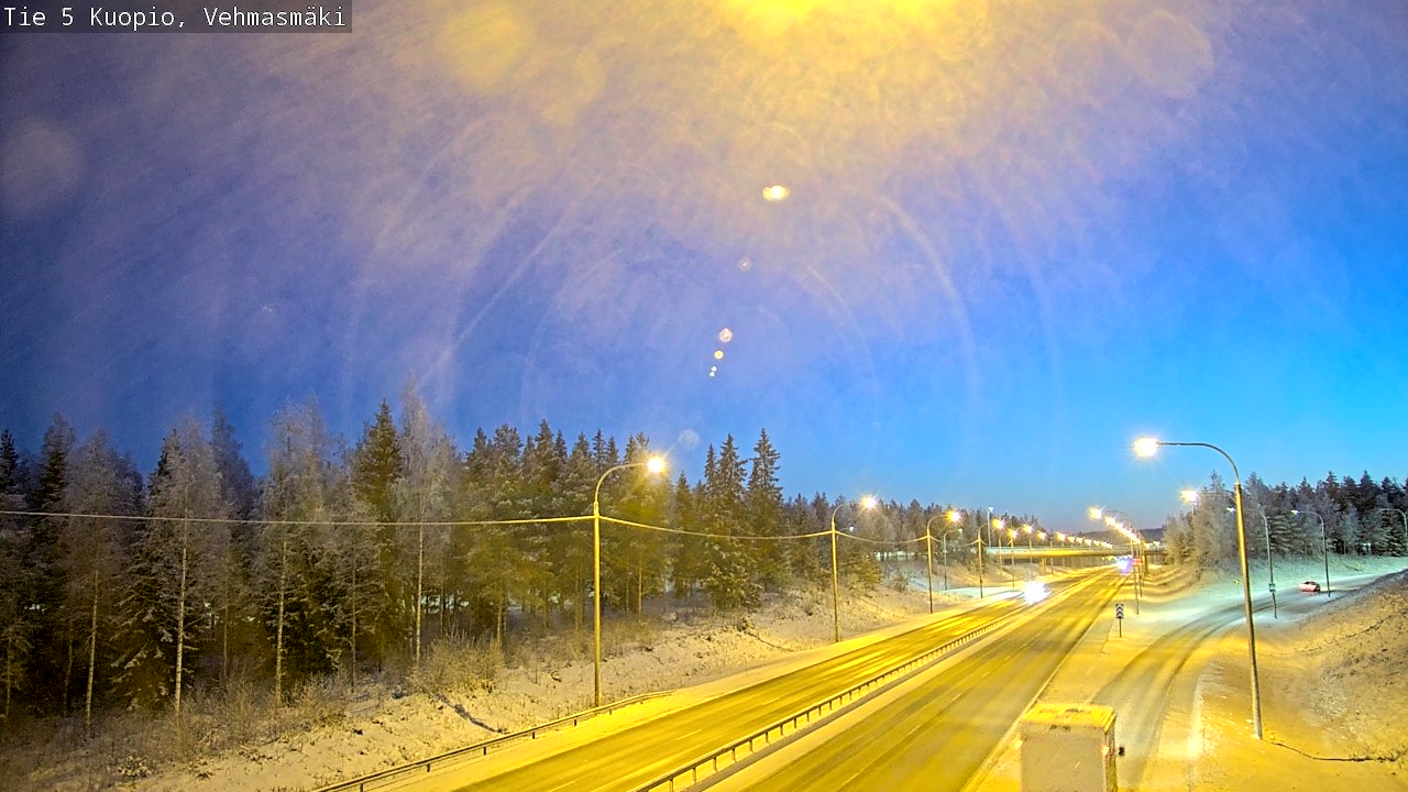 Weather Camera Image Väg 5 Kuopio, Vehmasmäki, Kuopio, Pohjois-Savo