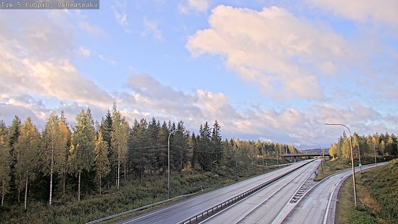 Weather Camera Image Road 5 Kuopio, Vehmasmäki, Kuopio, Pohjois-Savo