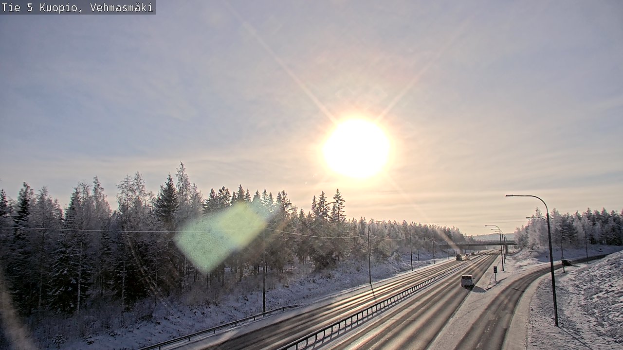 Weather Camera Image Väg 5 Kuopio, Vehmasmäki, Kuopio, Pohjois-Savo