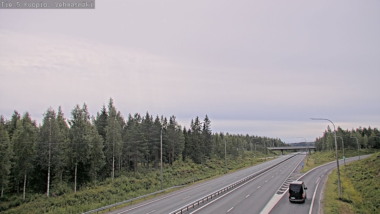 Weather Camera Image Väg 5 Kuopio, Vehmasmäki, Kuopio, Pohjois-Savo