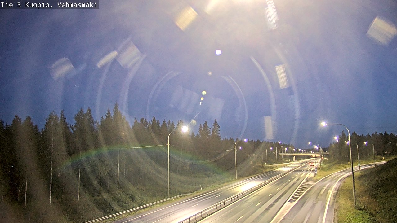 Weather Camera Image Road 5 Kuopio, Vehmasmäki, Kuopio, Pohjois-Savo