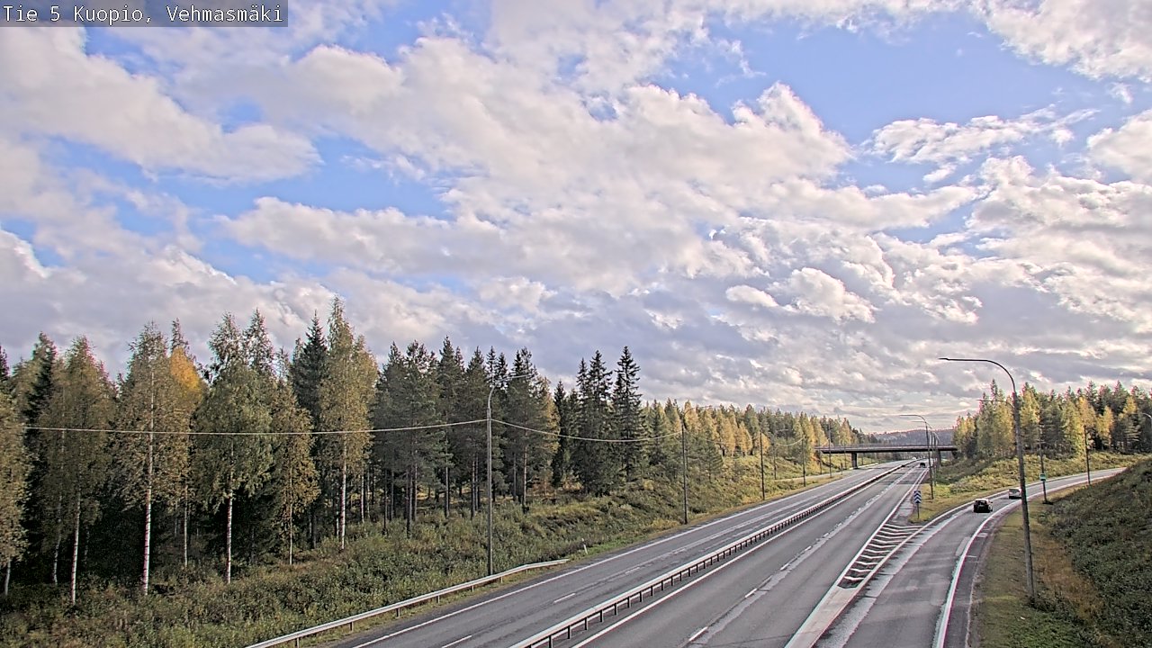 Weather Camera Image Road 5 Kuopio, Vehmasmäki, Kuopio, Pohjois-Savo