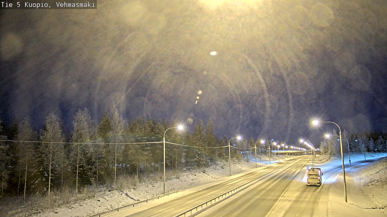 Weather Camera Image Road 5 Kuopio, Vehmasmäki, Kuopio, Pohjois-Savo