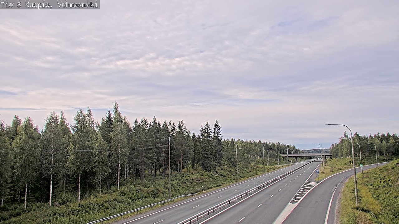 Weather Camera Image Road 5 Kuopio, Vehmasmäki, Kuopio, Pohjois-Savo