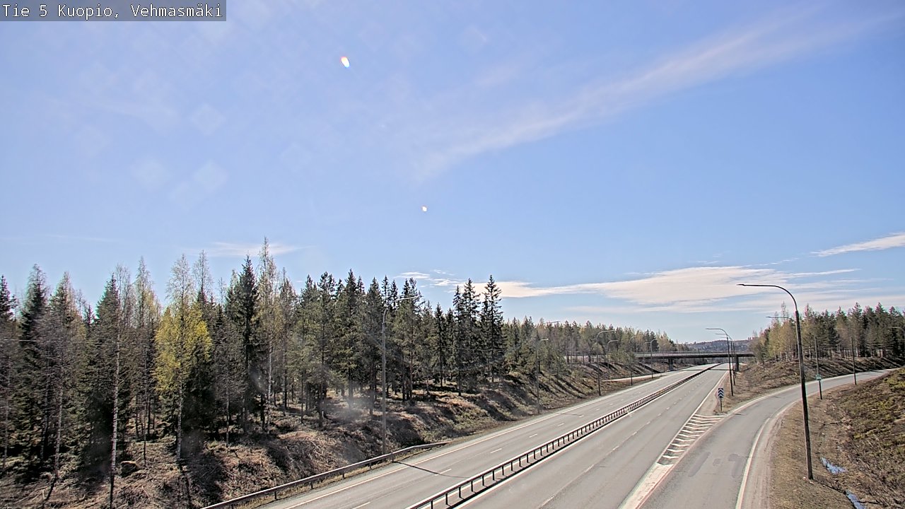 Weather Camera Image Road 5 Kuopio, Vehmasmäki, Kuopio, Pohjois-Savo