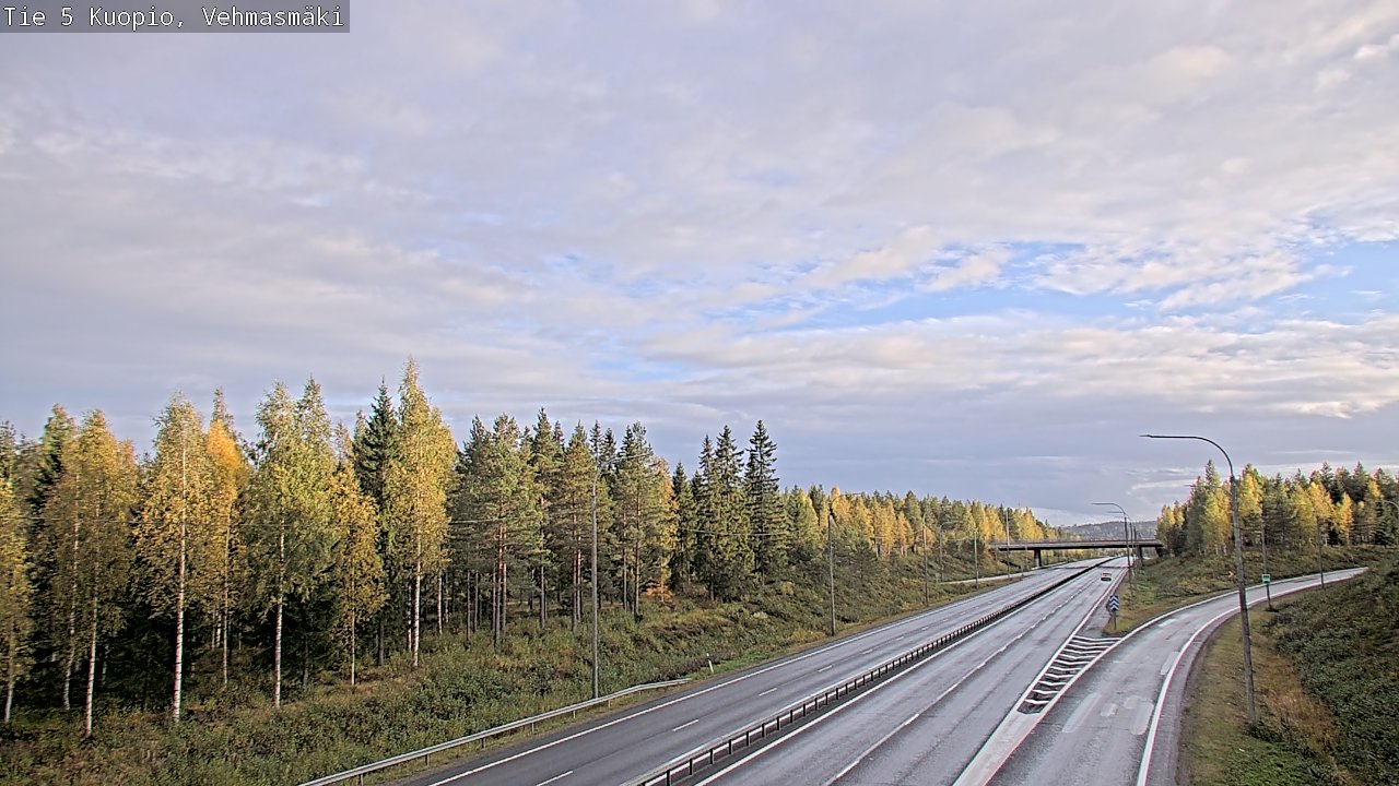 Weather Camera Image Road 5 Kuopio, Vehmasmäki, Kuopio, Pohjois-Savo