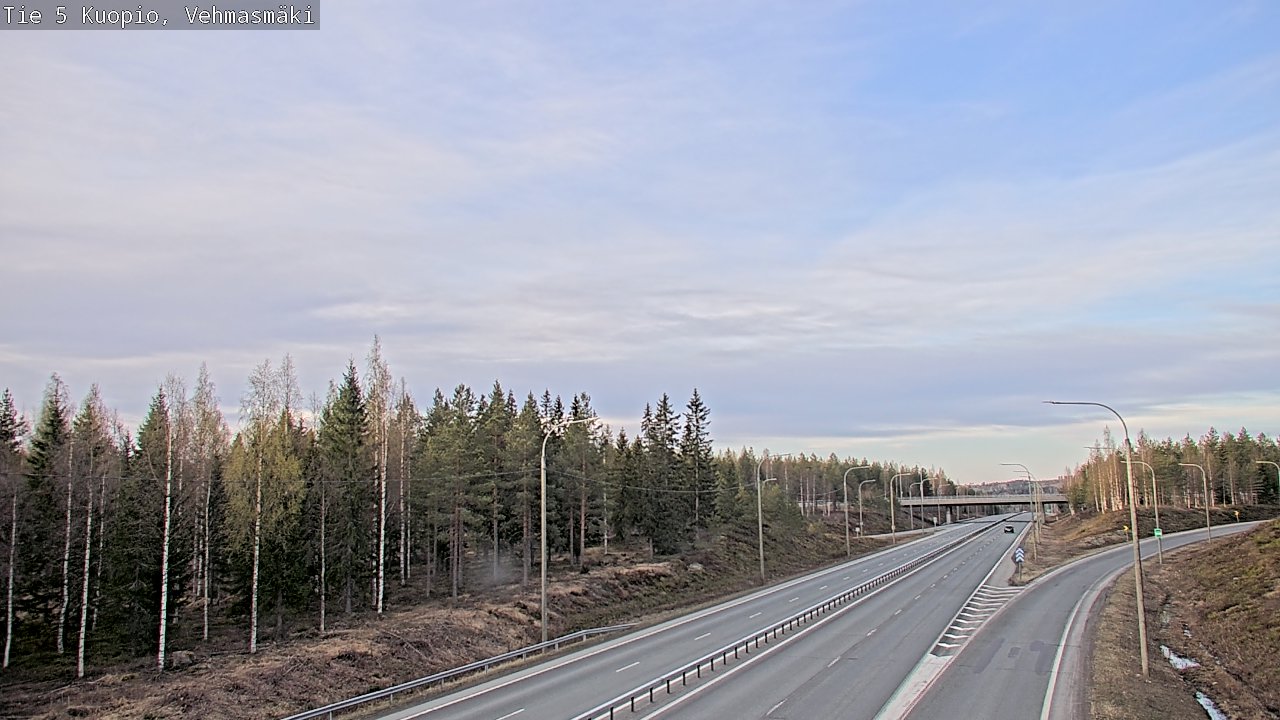 Weather Camera Image Road 5 Kuopio, Vehmasmäki, Kuopio, Pohjois-Savo