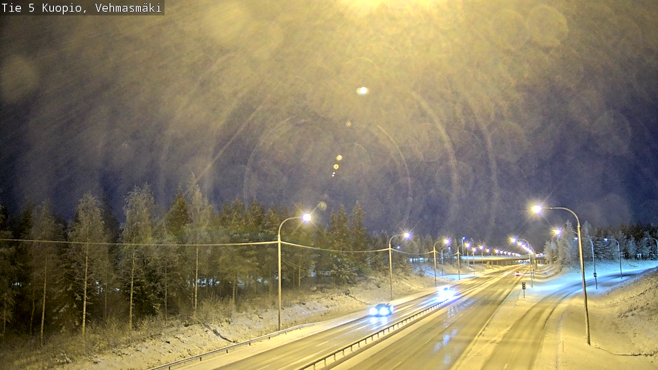 Weather Camera Image Väg 5 Kuopio, Vehmasmäki, Kuopio, Pohjois-Savo