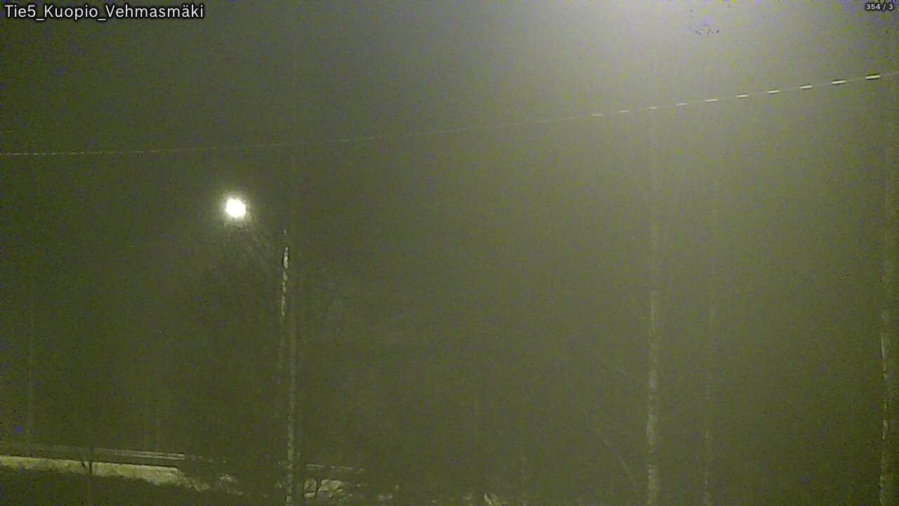 Weather Camera Image Road 5 Kuopio, Vehmasmäki, Kuopio, Pohjois-Savo