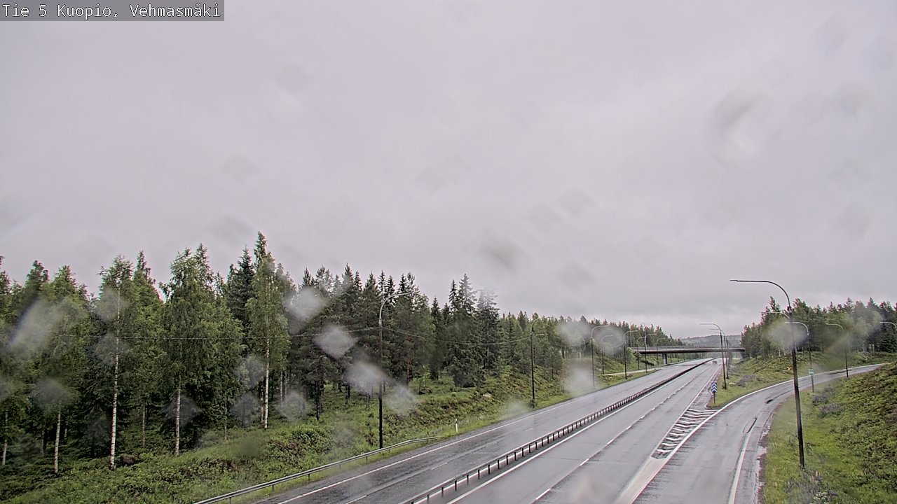 Weather Camera Image Road 5 Kuopio, Vehmasmäki, Kuopio, Pohjois-Savo