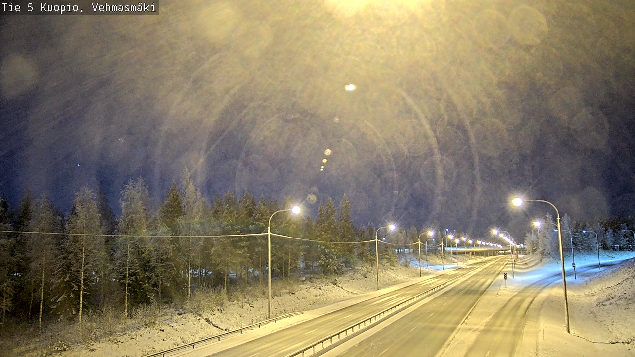 Weather Camera Image Väg 5 Kuopio, Vehmasmäki, Kuopio, Pohjois-Savo