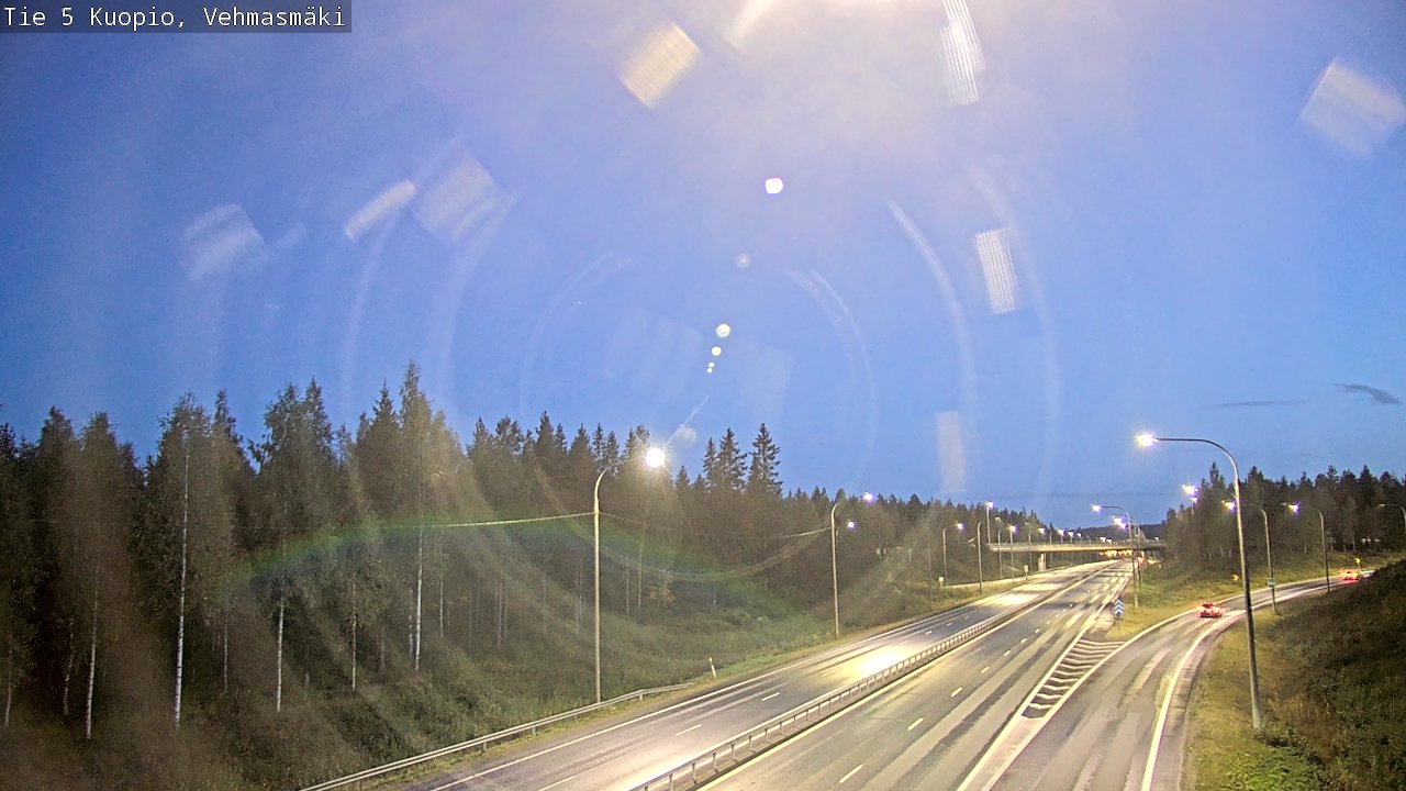 Weather Camera Image Road 5 Kuopio, Vehmasmäki, Kuopio, Pohjois-Savo