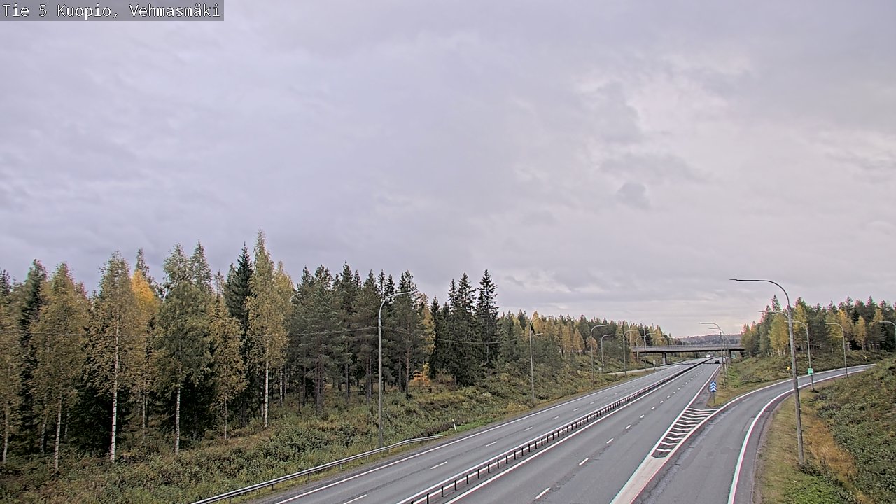 Weather Camera Image Road 5 Kuopio, Vehmasmäki, Kuopio, Pohjois-Savo