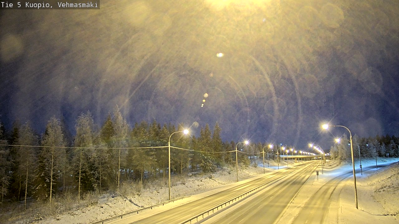 Weather Camera Image Väg 5 Kuopio, Vehmasmäki, Kuopio, Pohjois-Savo