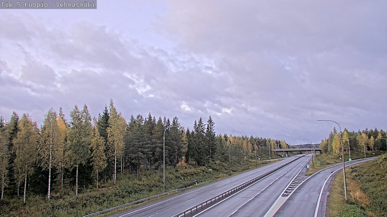Weather Camera Image Road 5 Kuopio, Vehmasmäki, Kuopio, Pohjois-Savo