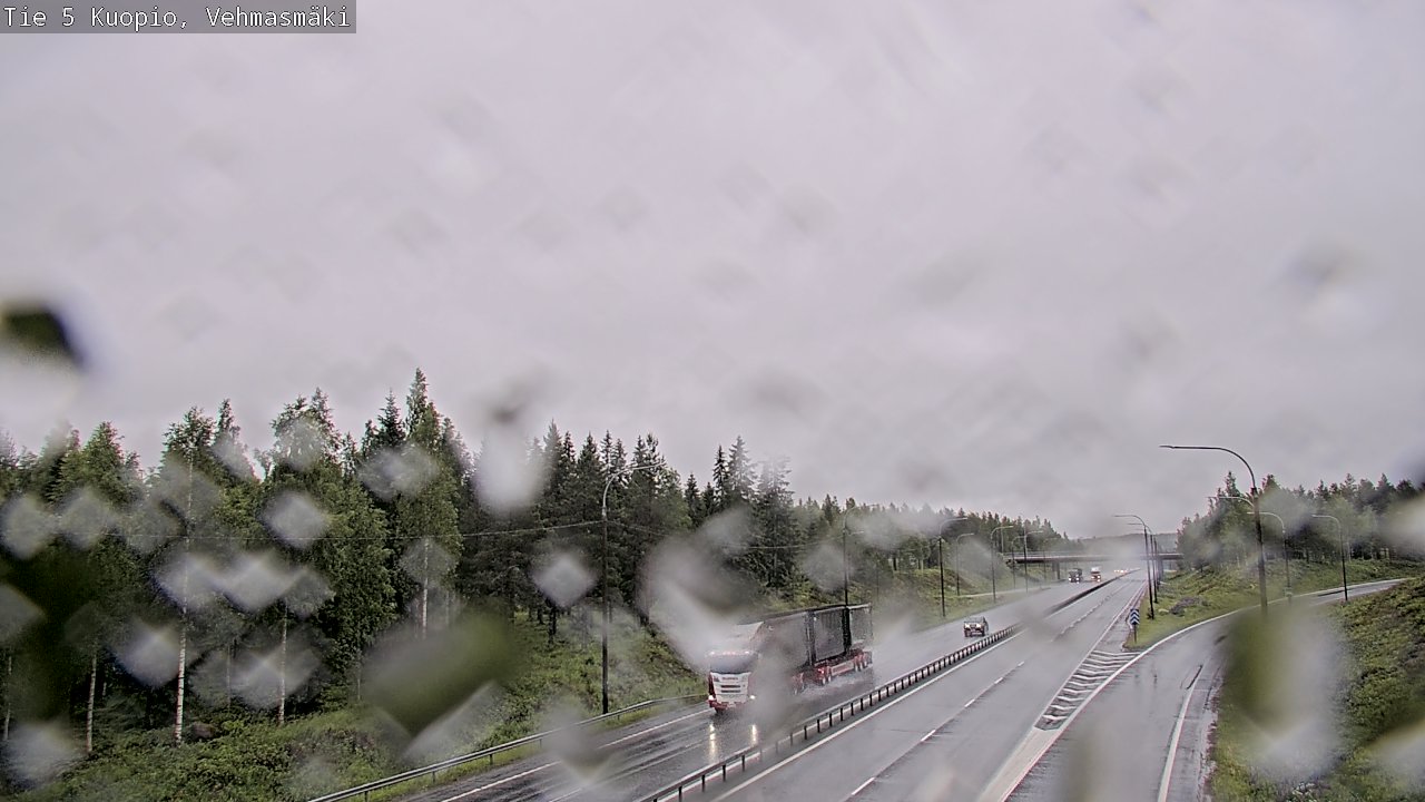 Weather Camera Image Road 5 Kuopio, Vehmasmäki, Kuopio, Pohjois-Savo