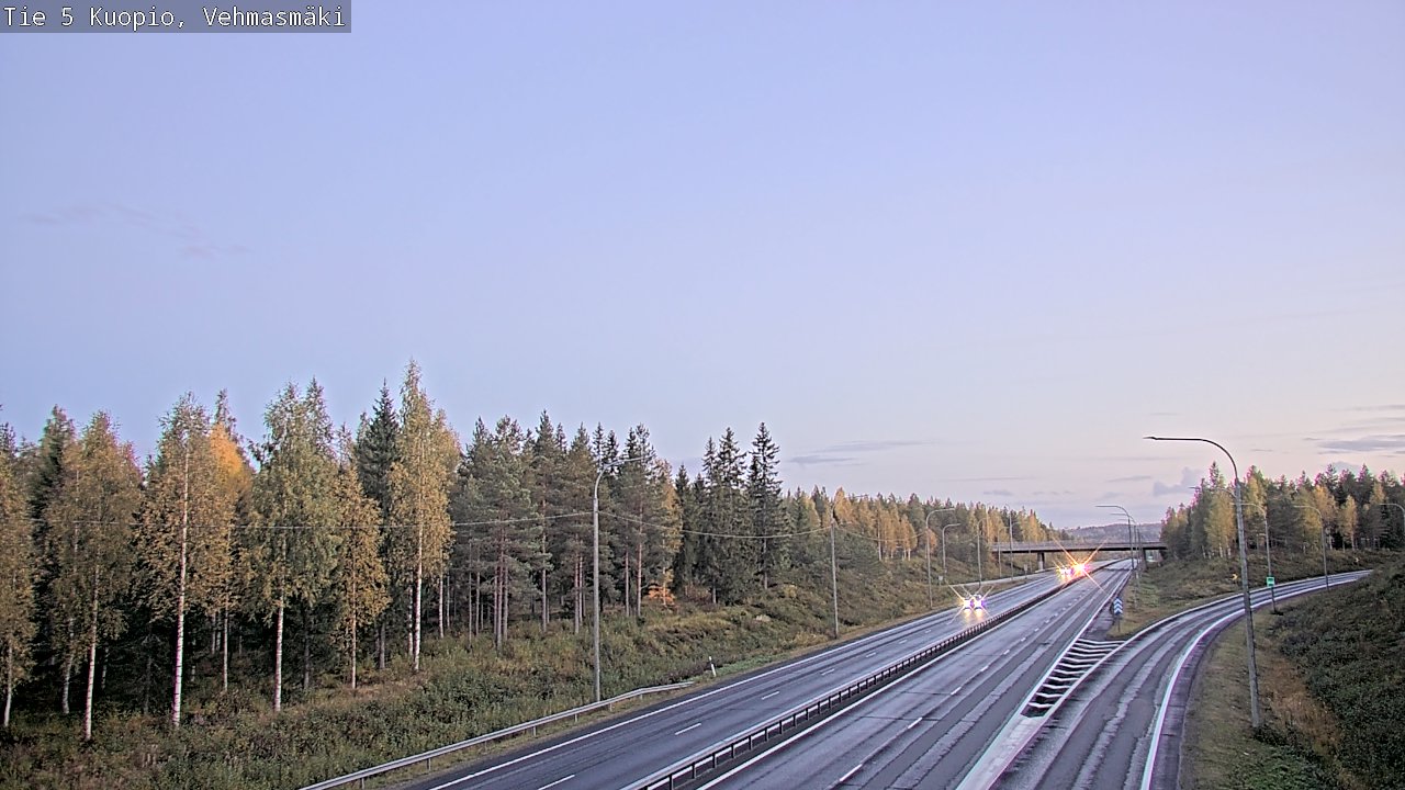 Weather Camera Image Road 5 Kuopio, Vehmasmäki, Kuopio, Pohjois-Savo