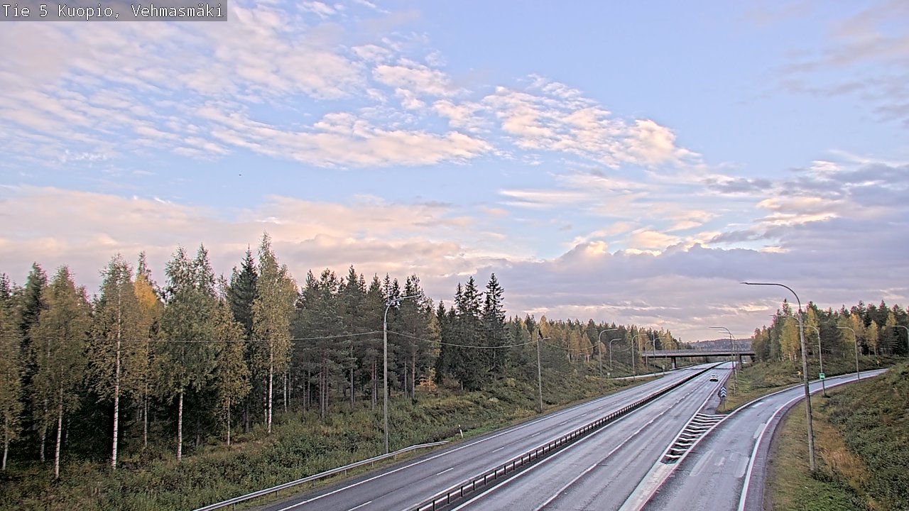 Weather Camera Image Road 5 Kuopio, Vehmasmäki, Kuopio, Pohjois-Savo