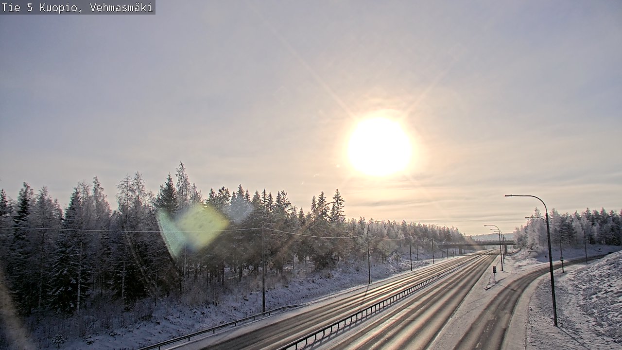 Weather Camera Image Väg 5 Kuopio, Vehmasmäki, Kuopio, Pohjois-Savo