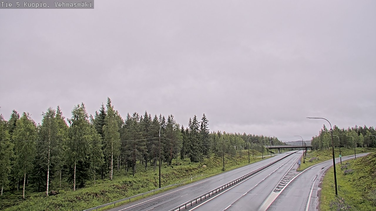 Weather Camera Image Road 5 Kuopio, Vehmasmäki, Kuopio, Pohjois-Savo