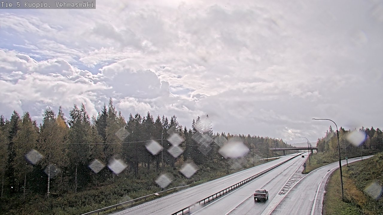 Weather Camera Image Road 5 Kuopio, Vehmasmäki, Kuopio, Pohjois-Savo
