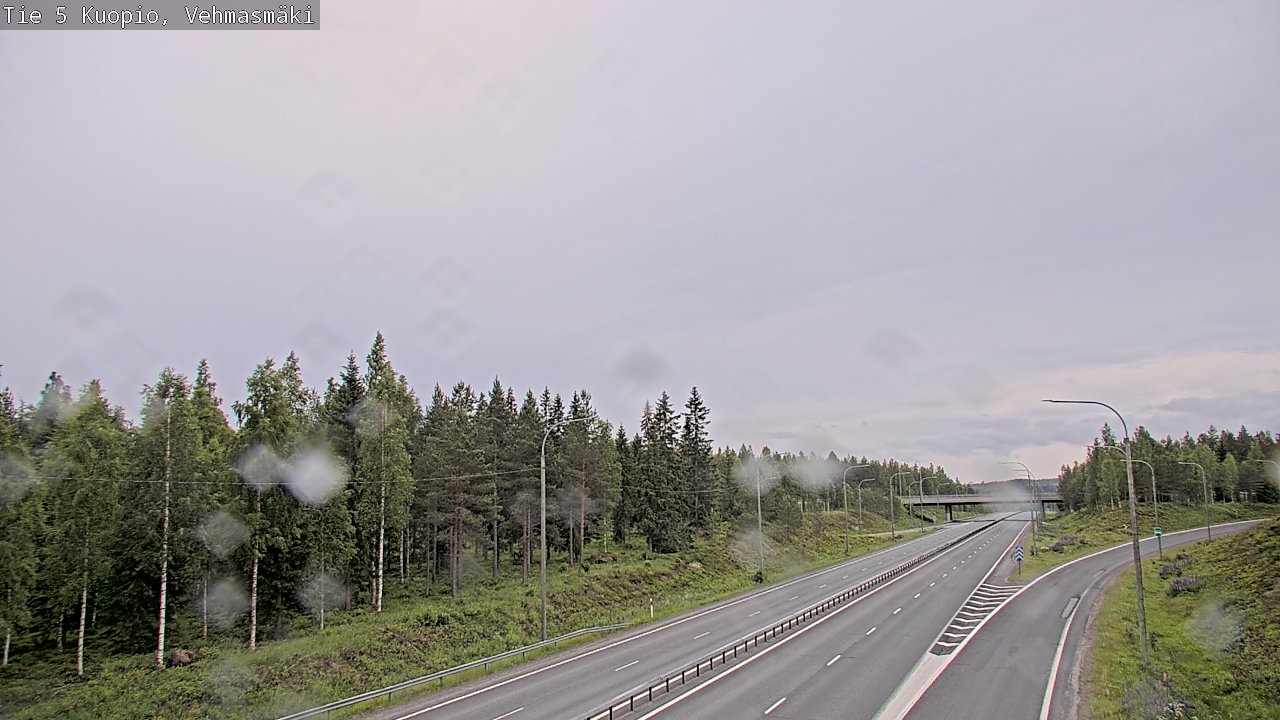 Weather Camera Image Road 5 Kuopio, Vehmasmäki, Kuopio, Pohjois-Savo