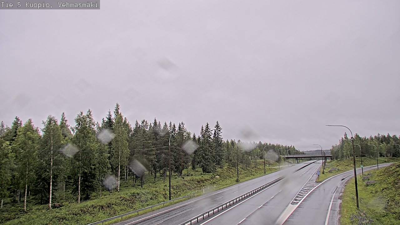Weather Camera Image Road 5 Kuopio, Vehmasmäki, Kuopio, Pohjois-Savo