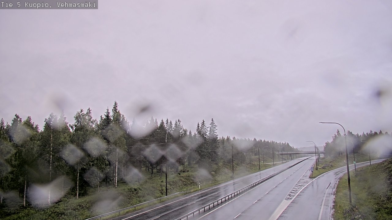 Weather Camera Image Road 5 Kuopio, Vehmasmäki, Kuopio, Pohjois-Savo