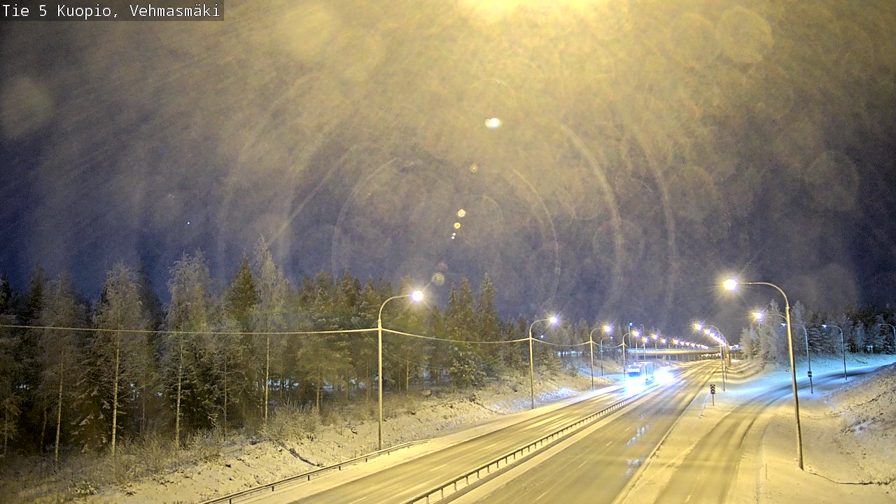 Weather Camera Image Väg 5 Kuopio, Vehmasmäki, Kuopio, Pohjois-Savo