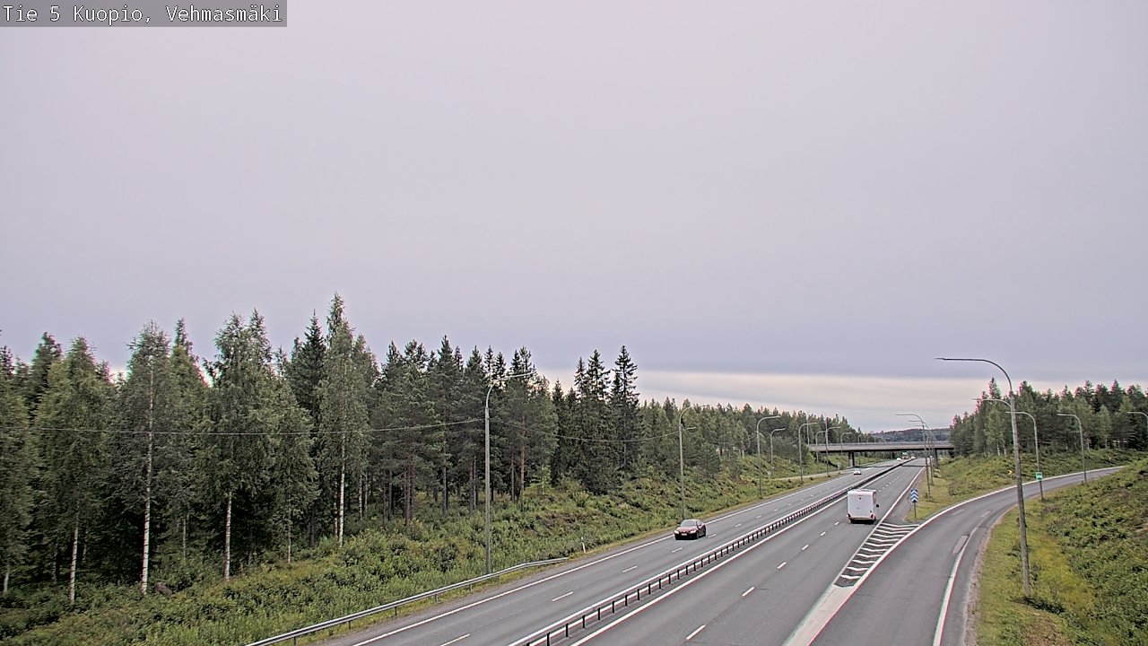 Weather Camera Image Väg 5 Kuopio, Vehmasmäki, Kuopio, Pohjois-Savo