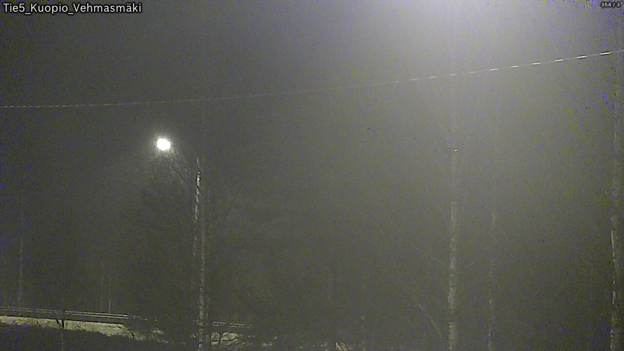Weather Camera Image Road 5 Kuopio, Vehmasmäki, Kuopio, Pohjois-Savo